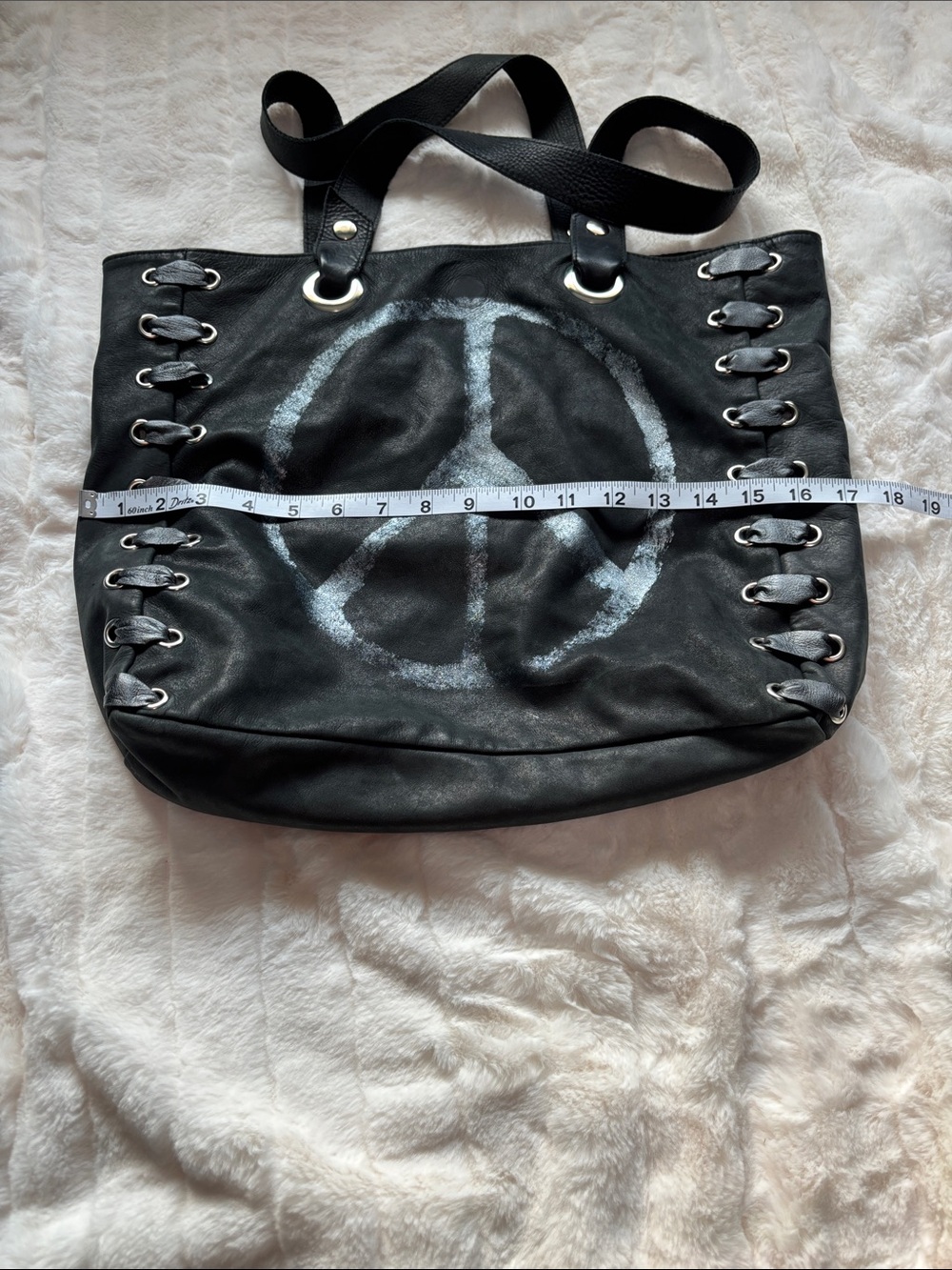 Eyes of Ruth Boho peace sign festival Bag - Picture 15 of 17